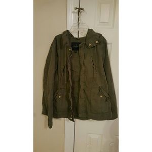 American Eagle Green Army Jacket